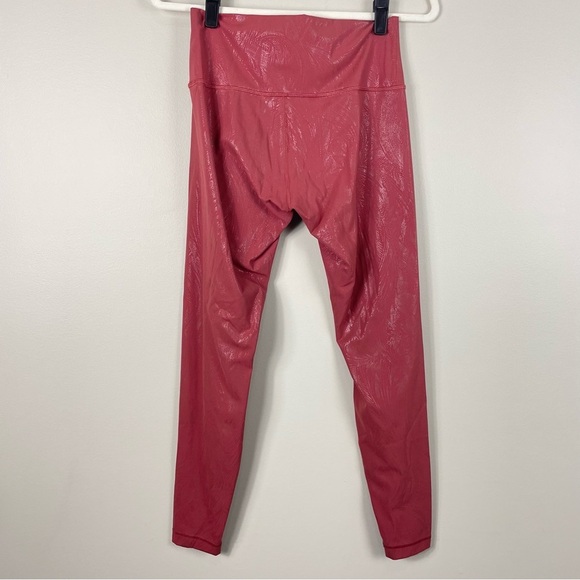 Lululemon Wunder Under High-Rise Tight 28" Shine Womens 8 W5CVZS Pink Foil - Picture 2 of 6